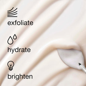 Clinique serum applied on cheek demonstrating gentle exfoliation and smoothing benefit