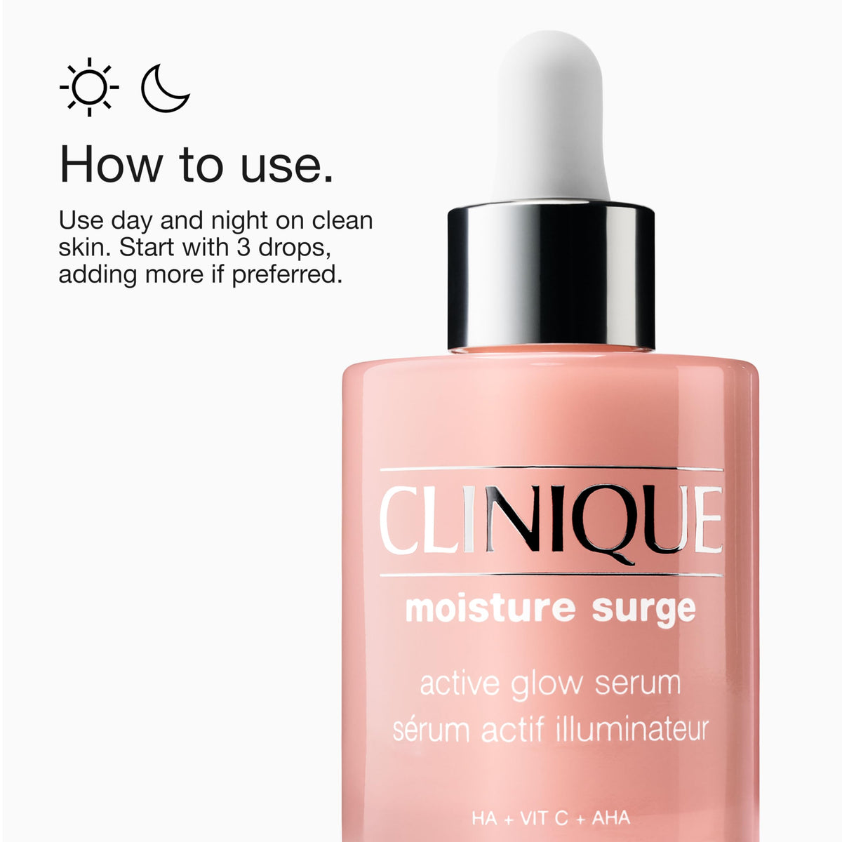 Clinique serum box and cap detail showing packaging quality and travel readiness