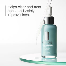 Clinique pump dispenser detail highlighting precise dosing and hygienic use benefit