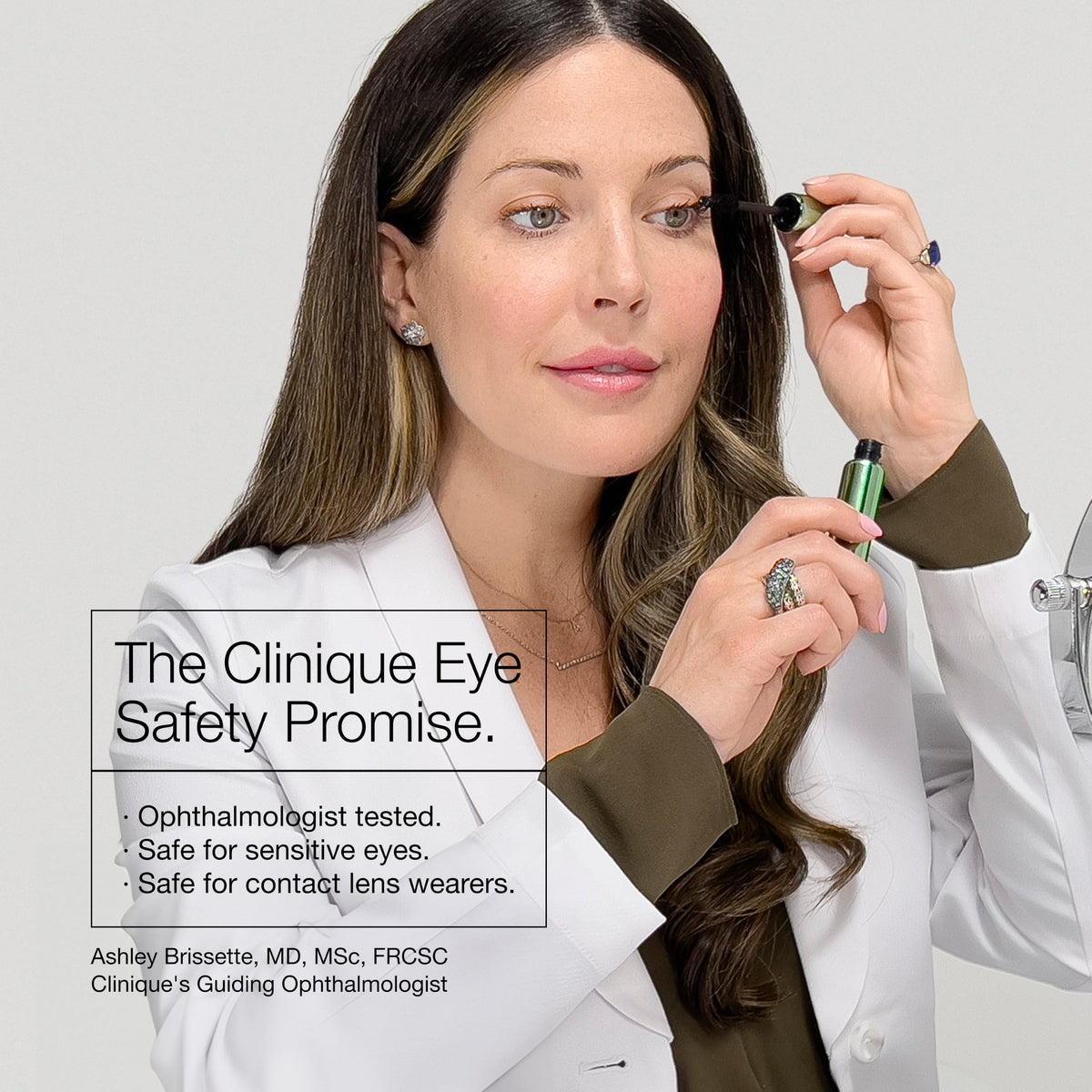 Clinique applied eye look closeup showing blended shades for versatile day-to-night wear