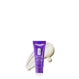 Clinique front packaging showing mini serum bottle and product name benefits