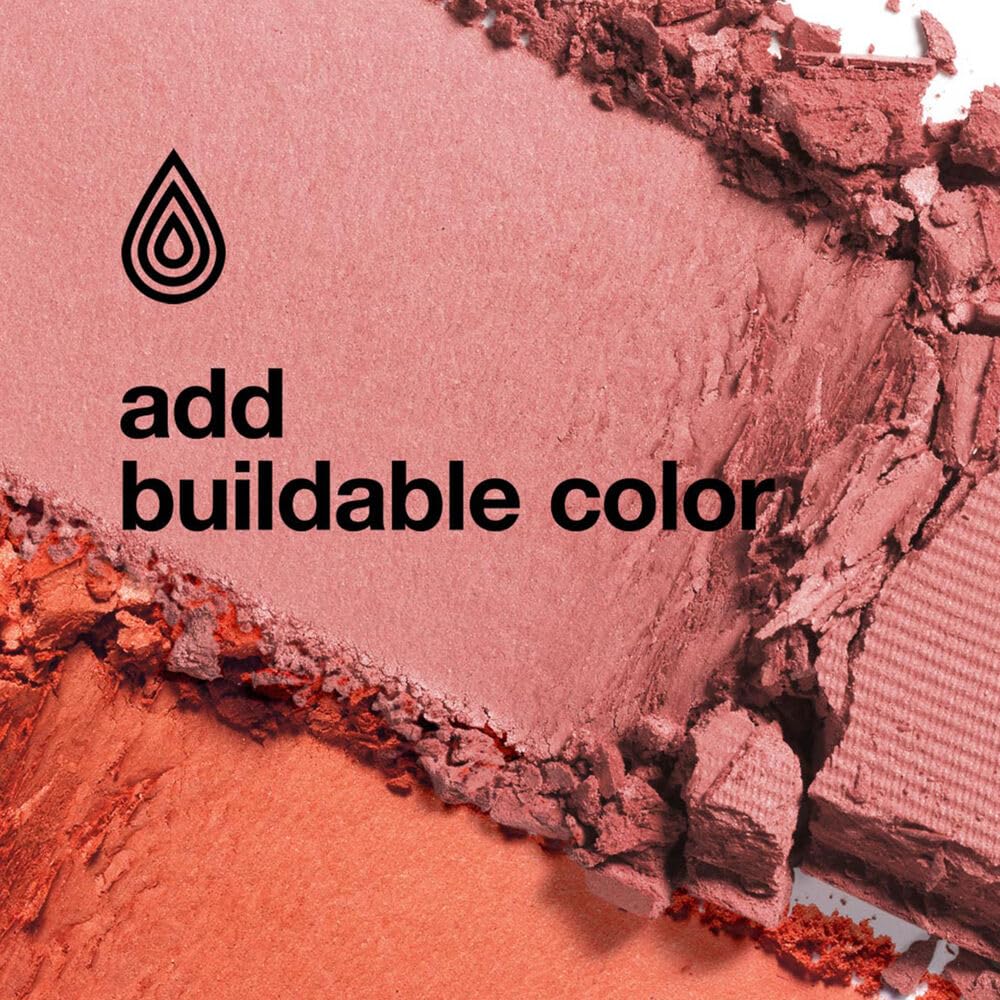 Clinique blusher brush applying New Clover swatch on skin benefit shows true color payoff