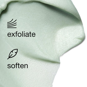 Clinique cream texture close-up with granules showing gentle exfoliation benefit