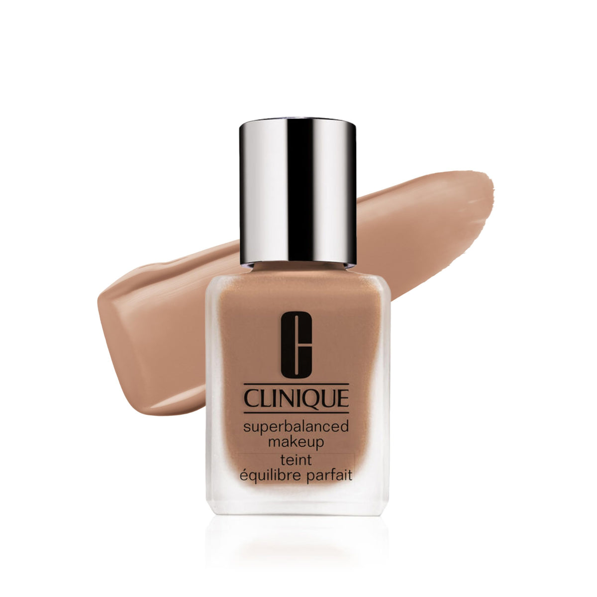 Clinique foundation front packaging showing shade Linen and clean design, builds balanced coverage