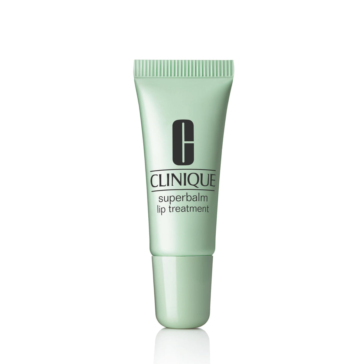 Clinique Superbalm front packaging showing compact tube and brand for easy travel