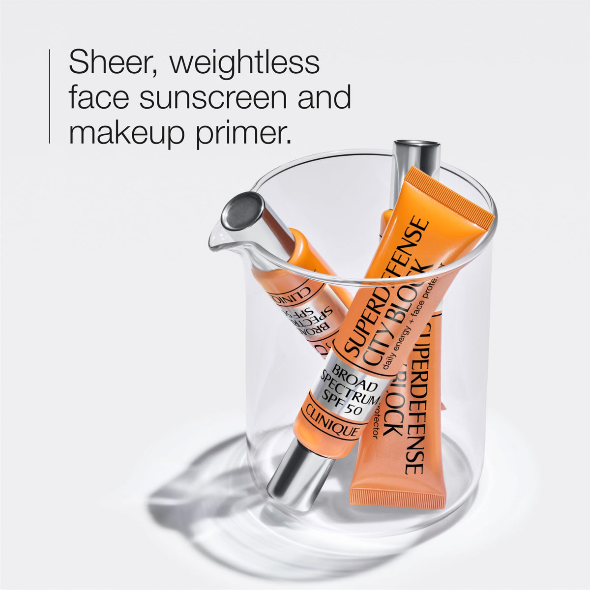 Clinique product texture close-up highlighting lightweight, oil-free finish