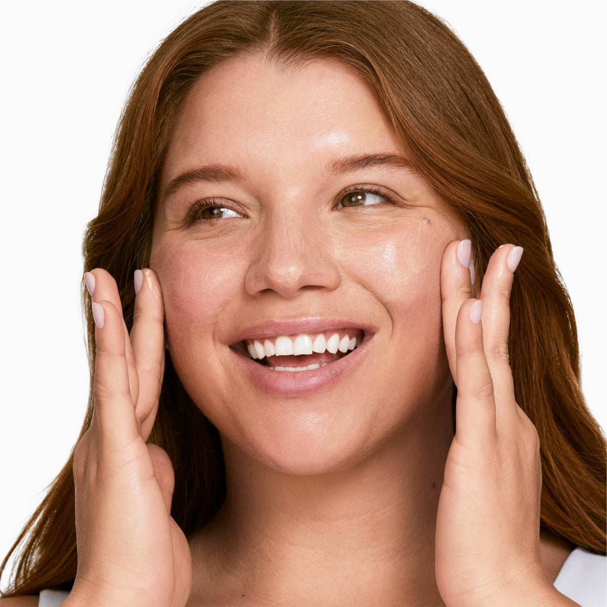 Clinique applied under foundation demonstrating priming and smoothing benefit