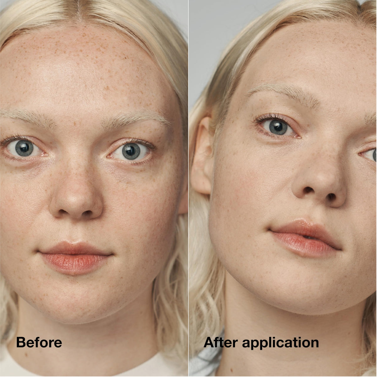 Clinique texture close-up revealing lightweight serum finish and smooth coverage