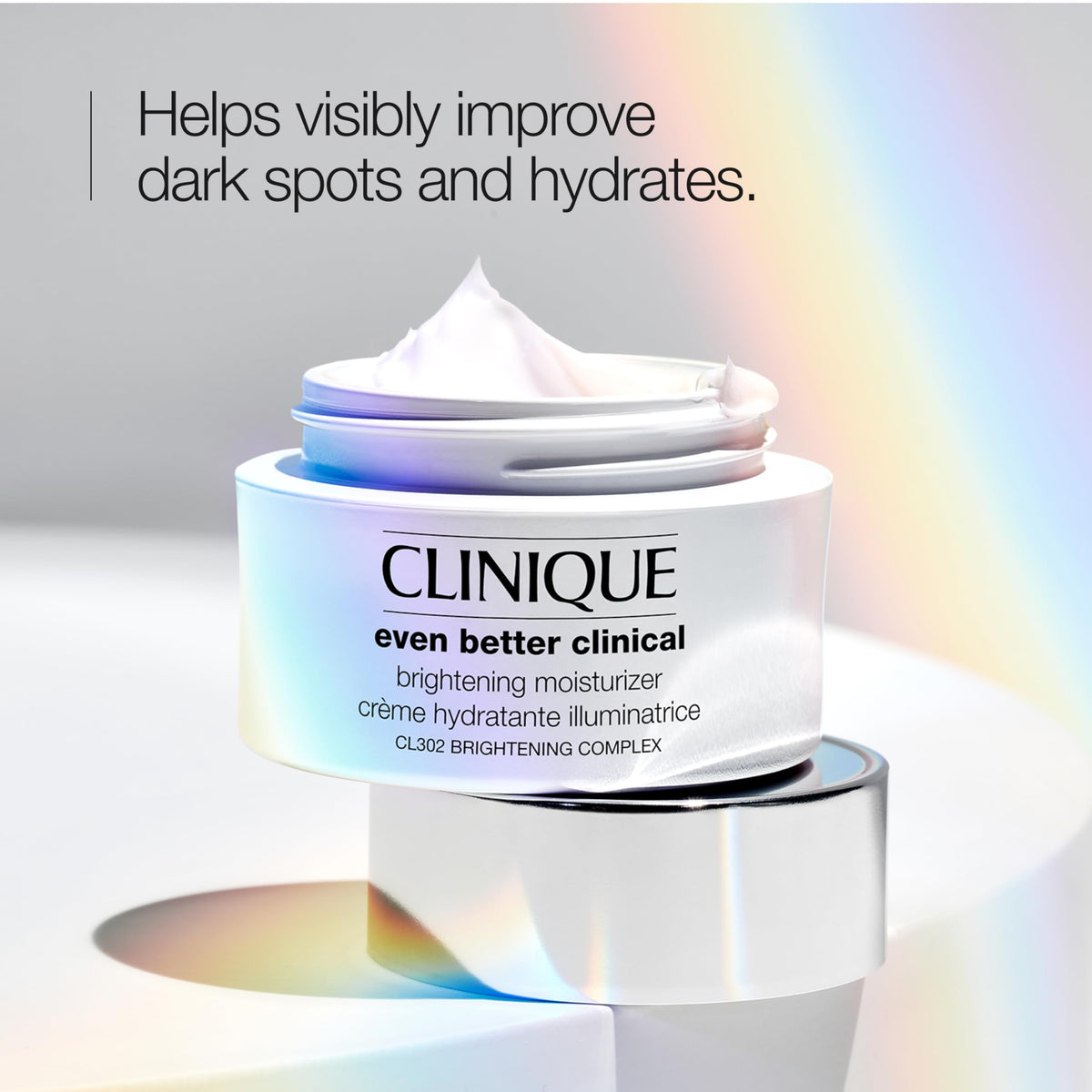 Clinique texture close-up showing lotion consistency for quick-absorbing hydration