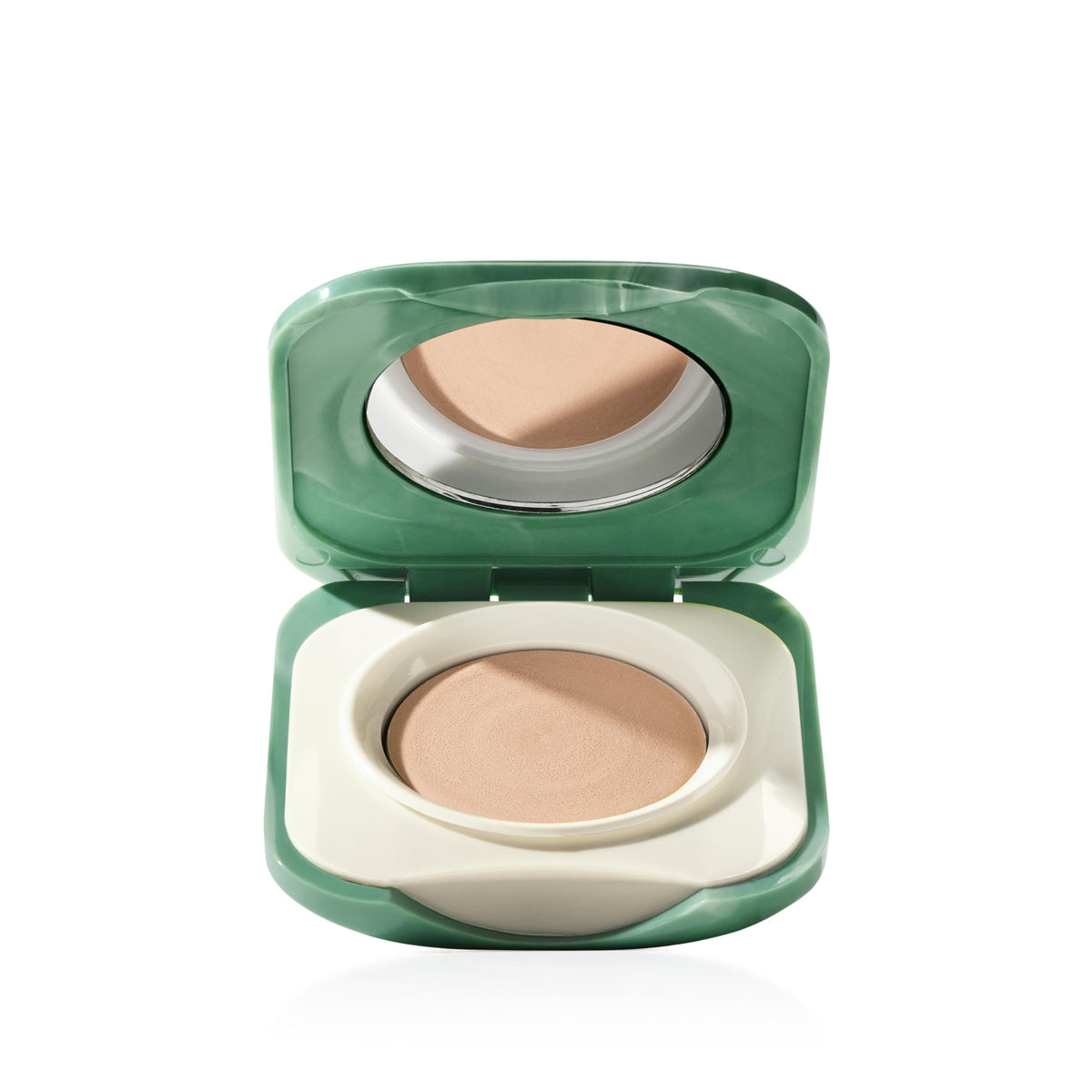 Clinique front packaging showing label and shade Canvas Light, easy identification benefit