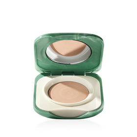 Clinique front packaging showing label and shade Canvas Light, easy identification benefit