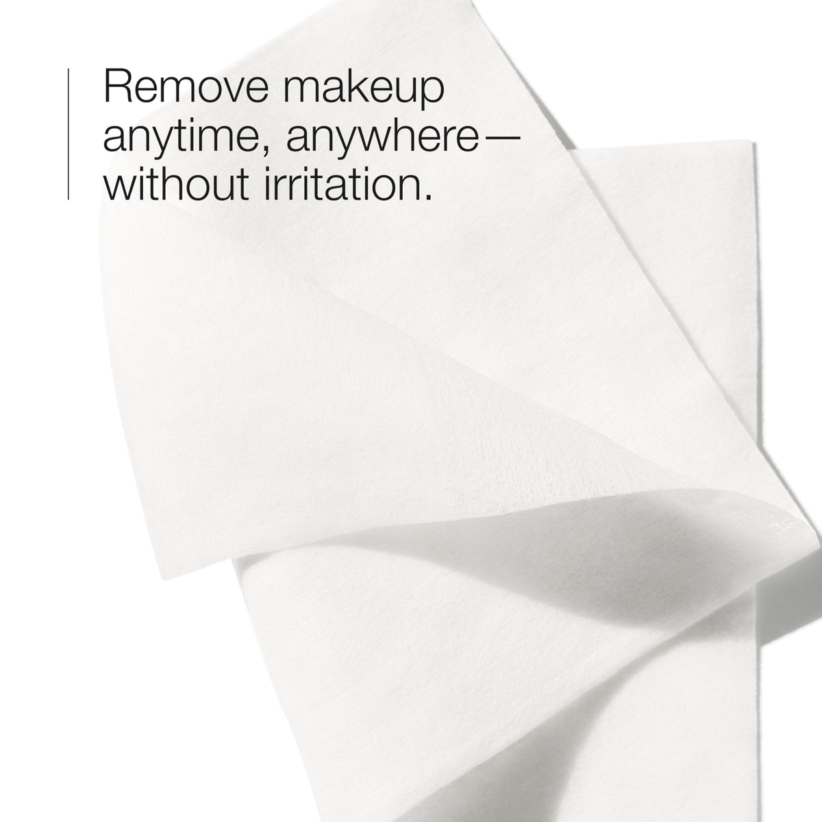 Clinique wipes in a gym bag travel scene for post-workout makeup removal