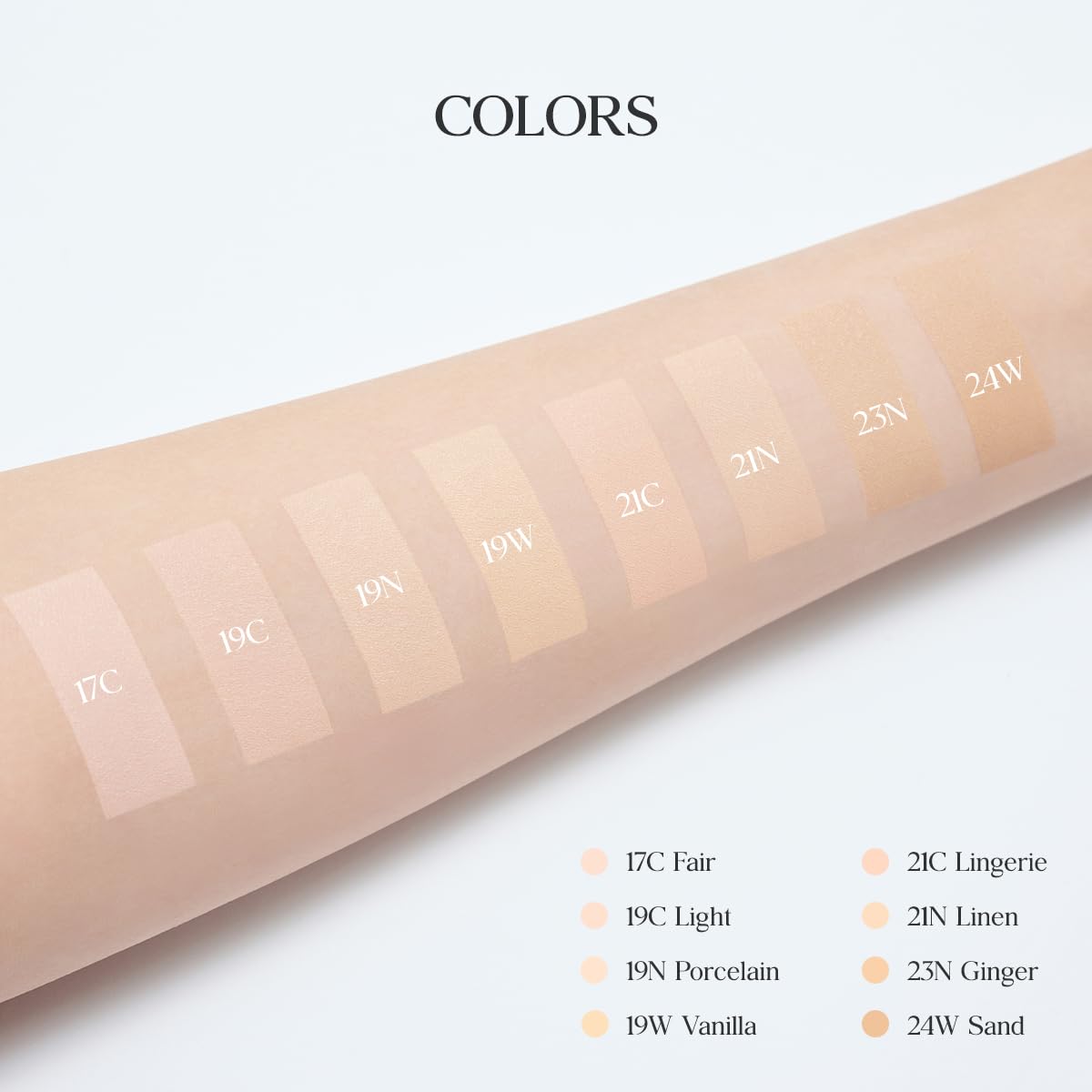 CLIO PROFESSIONAL cushion applying to cheek showing natural, pore-blurring effect