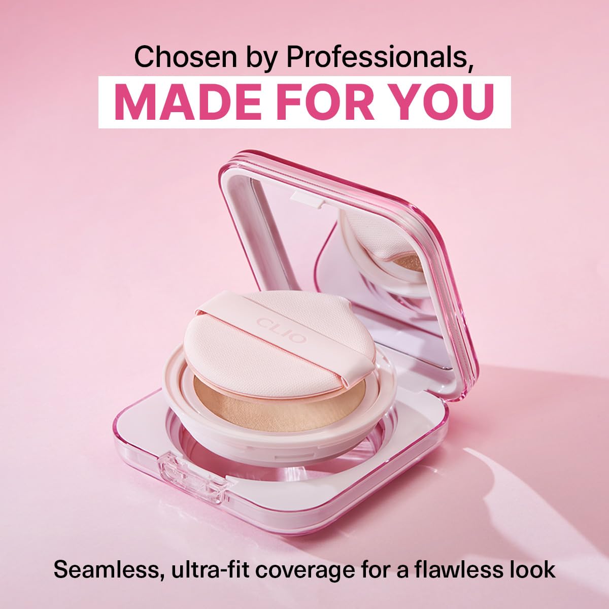 CLIO PROFESSIONAL compact inside a handbag showing on-the-go touch-up ease