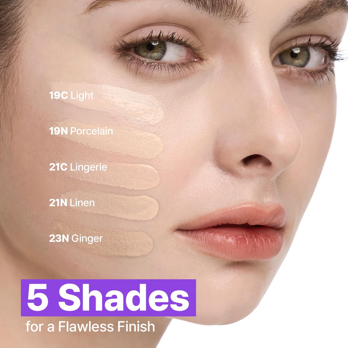 CLIO PROFESSIONAL model patting cushion for precise coverage and quick touch-up benefit