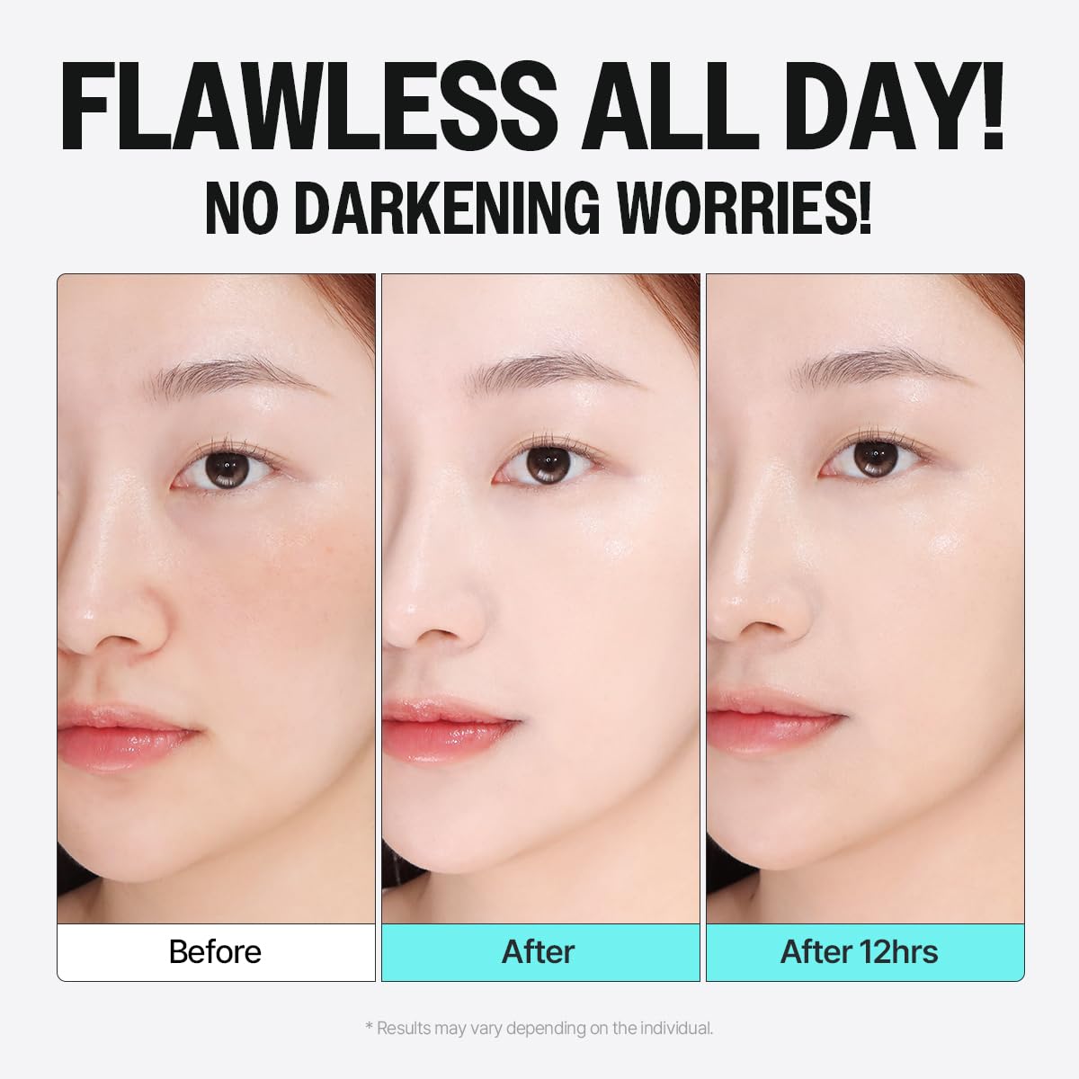 CLIO PROFESSIONAL swatch of 21C LINGERIE on skin showing natural match and buildable coverage