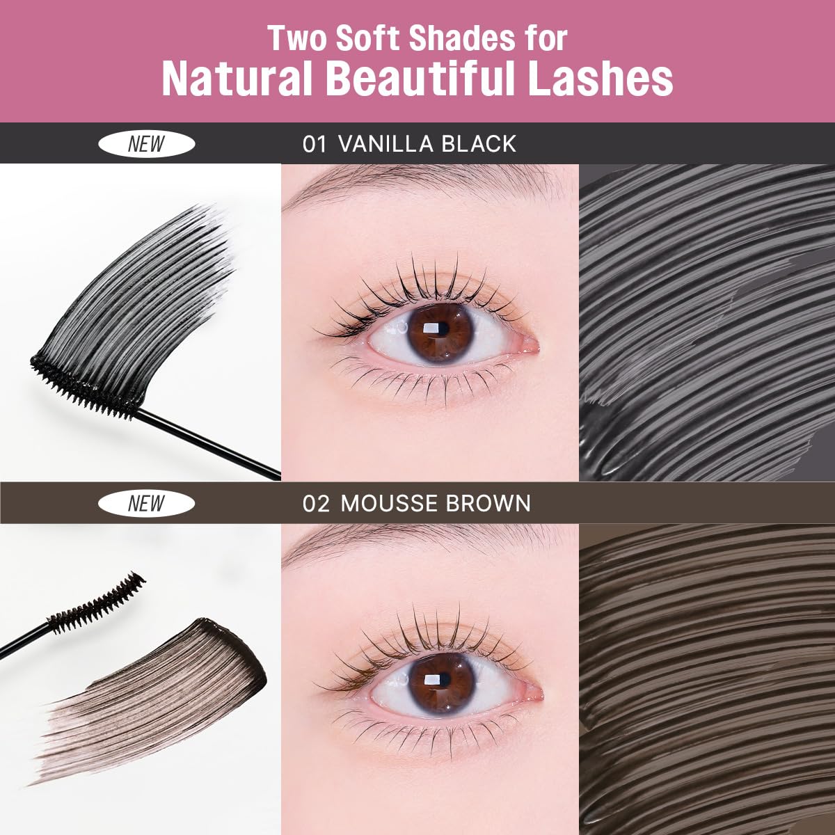 CLIO PROFESSIONAL packaging label showing shade 01 Vanilla Black and features