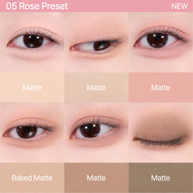 CLIO PROFESSIONAL palette next to phone illustrating compact size for on-the-go touch-ups