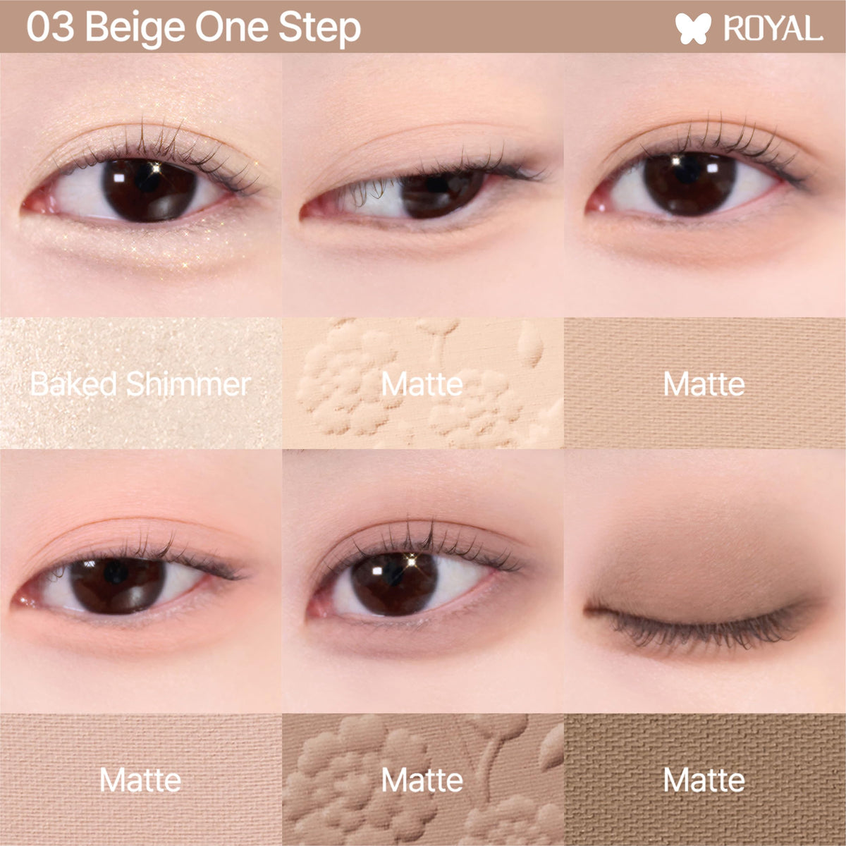CLIO PROFESSIONAL application on eyelid demonstrating even payoff and subtle shimmer highlight
