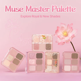 CLIO PROFESSIONAL open palette displaying six soft pink shades for coordinated looks
