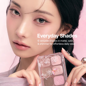 CLIO PROFESSIONAL arm swatches of six shades illustrating buildable, wearable color