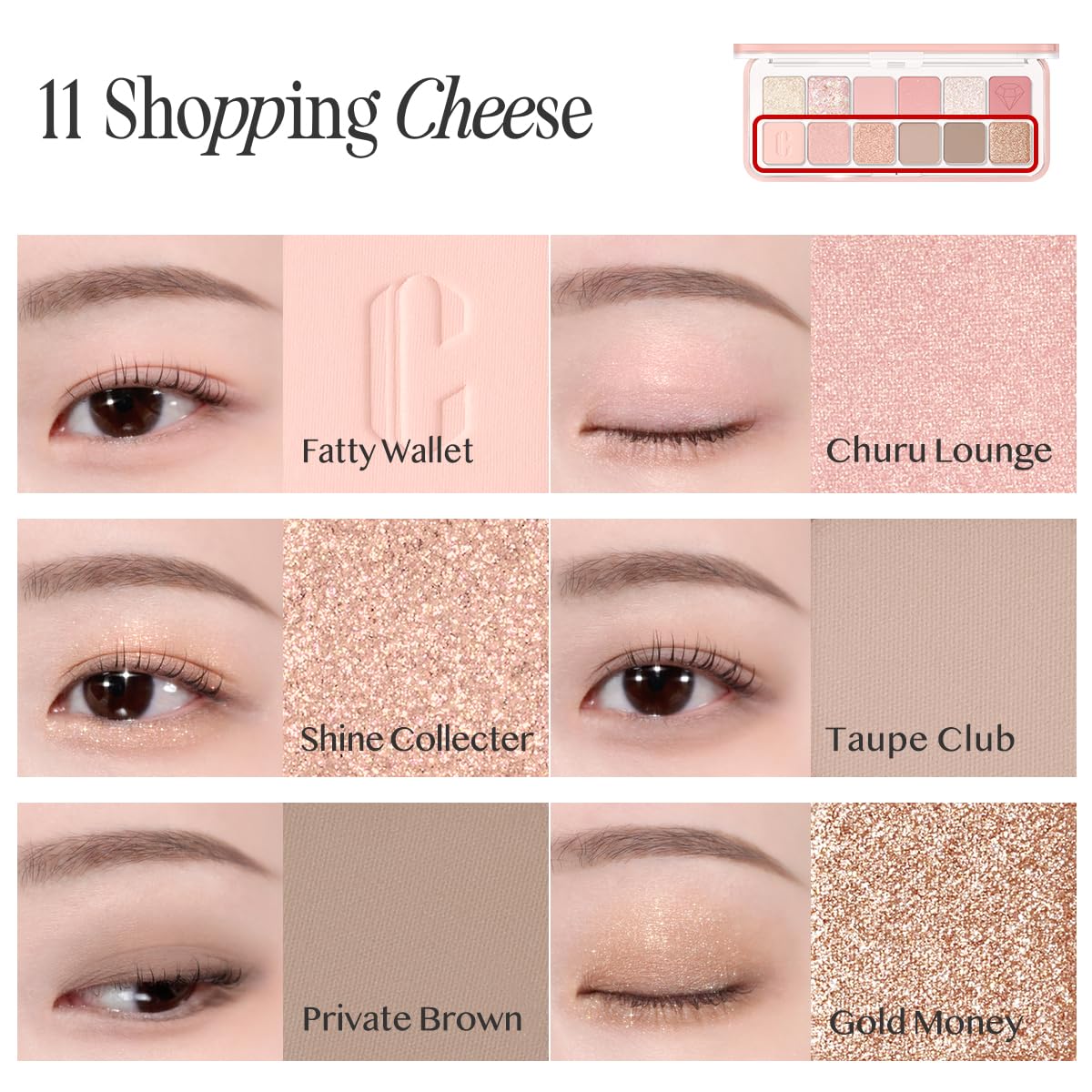 CLIO PROFESSIONAL palette held in hand showing compact size and travel-friendly convenience