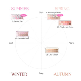 CLIO PROFESSIONAL palette in hand for scale showing compact travel-friendly size