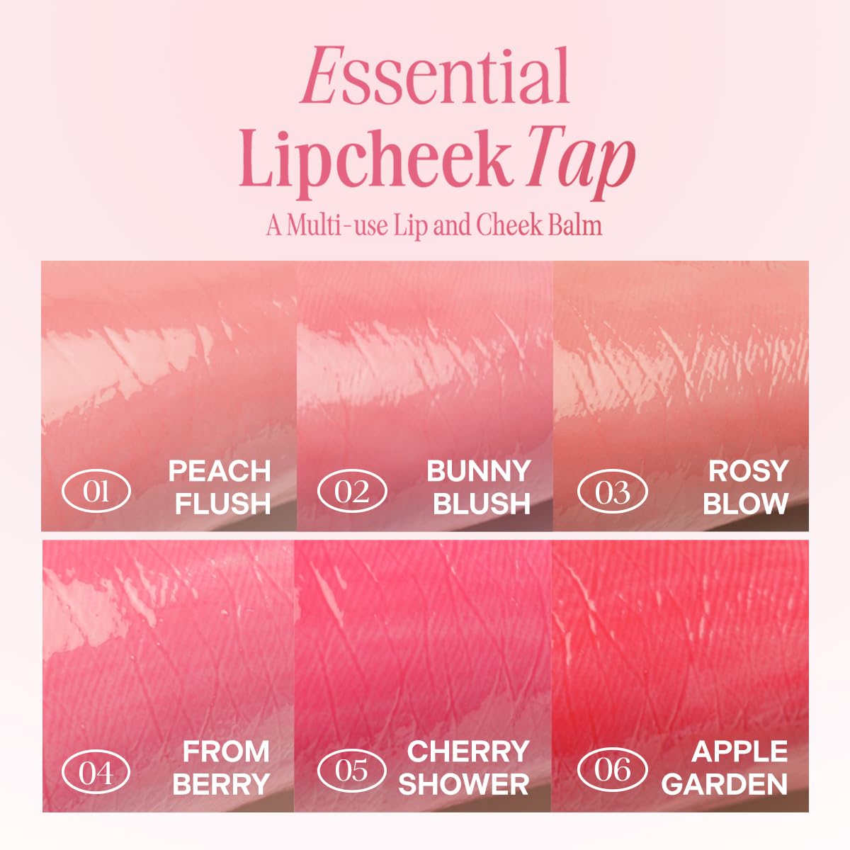 CLIO PROFESSIONAL lip swatch of Peach Flush showing buildable color