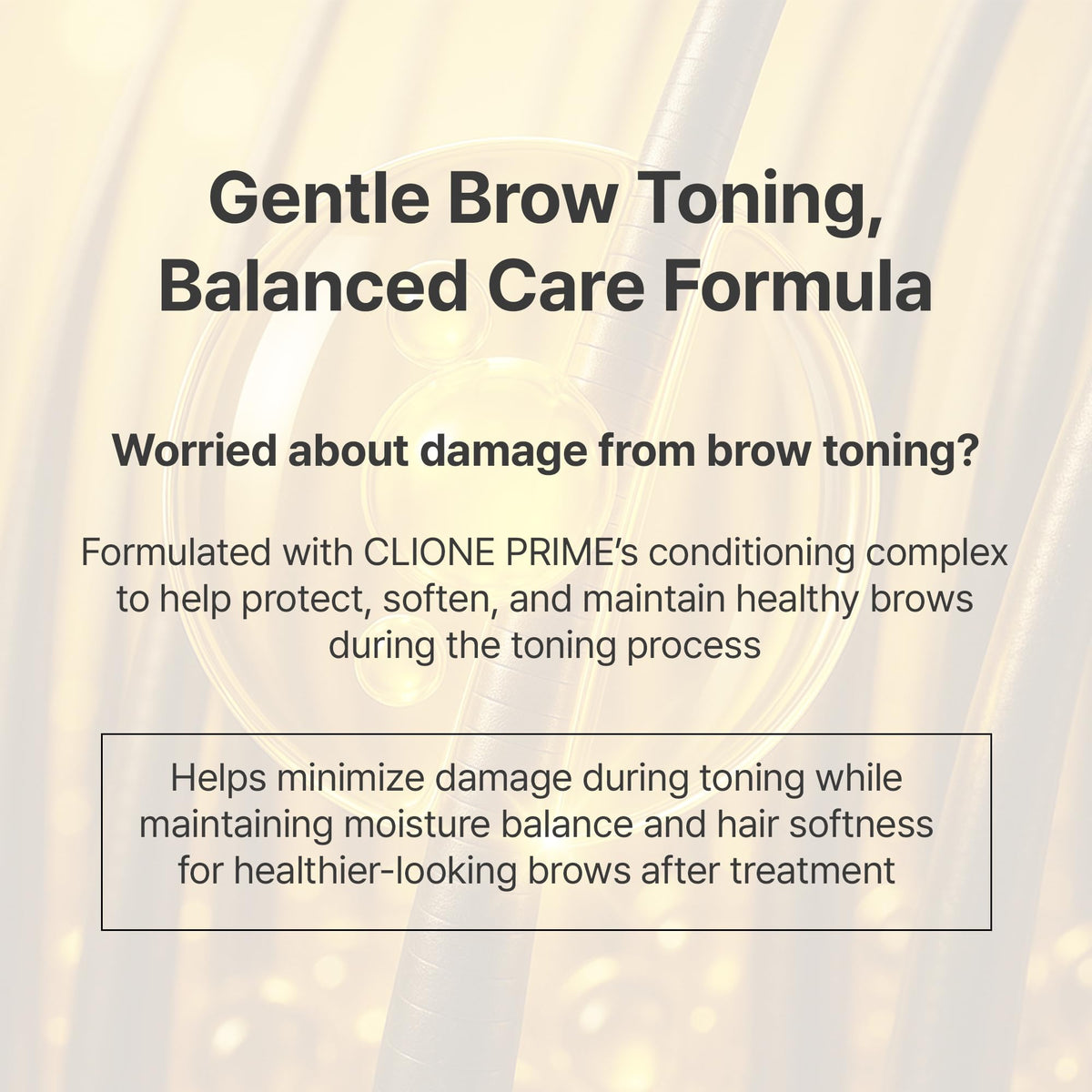 CLIONE PRIME applicator near eyebrow demonstrating control