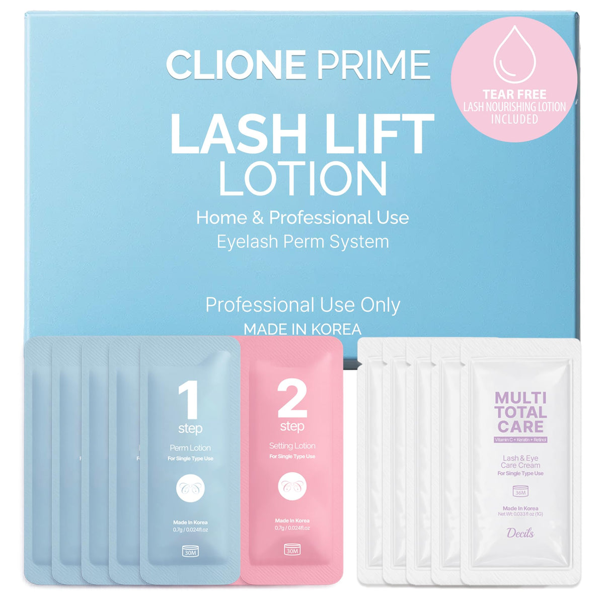 CLIONE PRIME front packaging showing kit contents and brand clarity