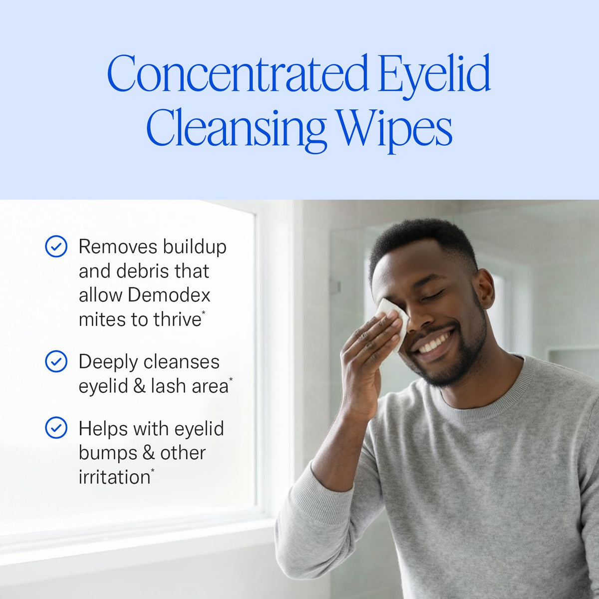 Cliradex close-up texture of wipe demonstrating gentle cleansing