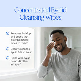 Cliradex close-up texture of wipe demonstrating gentle cleansing