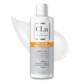 CLn front label view showing product identity and gentle benefits