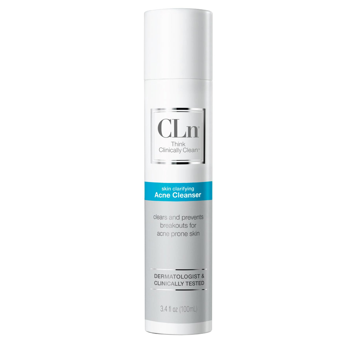 CLn in bathroom routine lifestyle scene showing simple daily acne care benefit