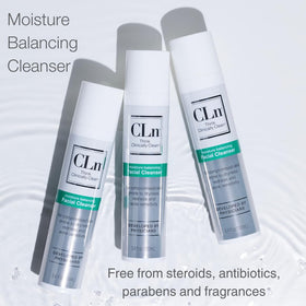CLn ingredient label showing key components and hypoallergenic benefits