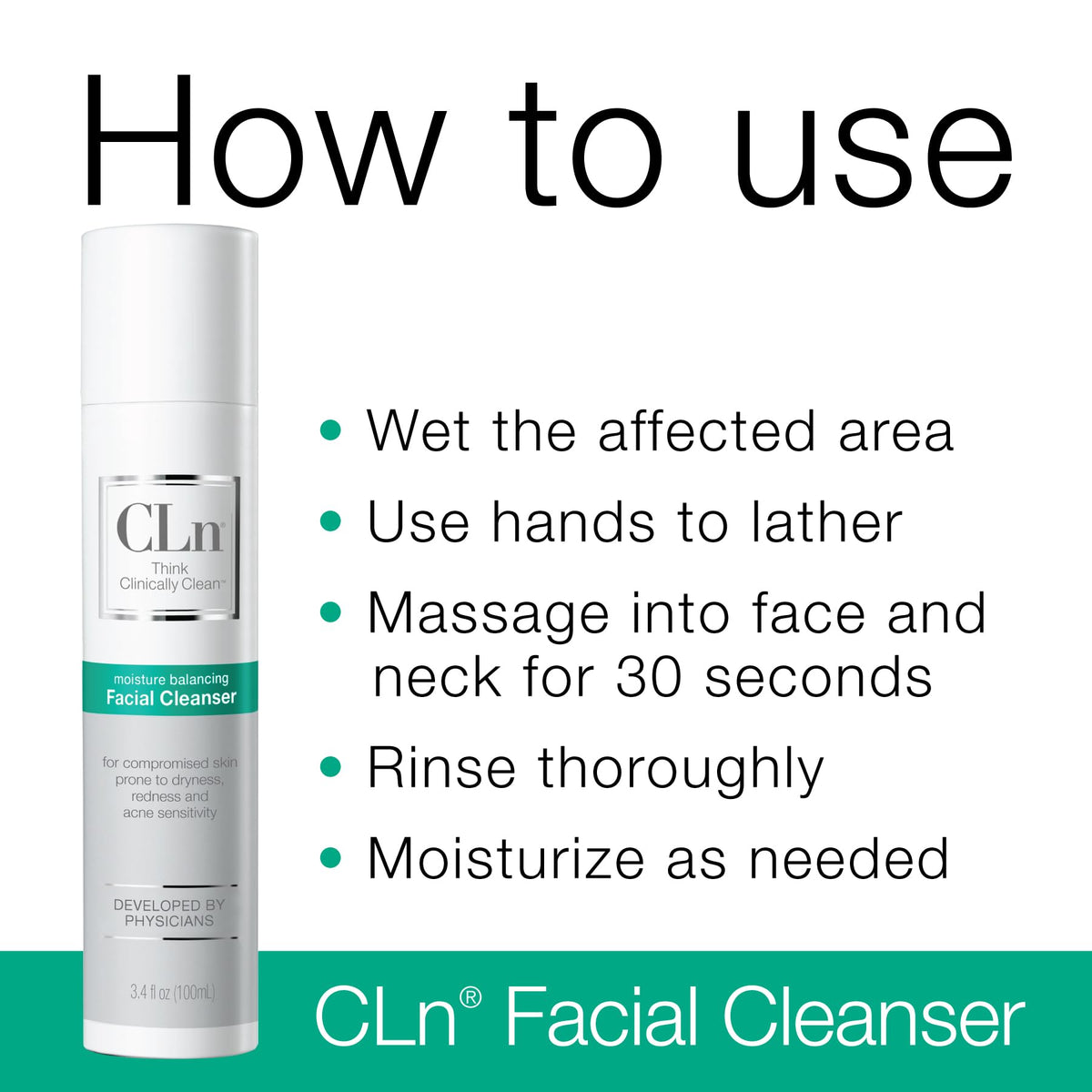 CLn travel pouch setup showing compact size for on-the-go care