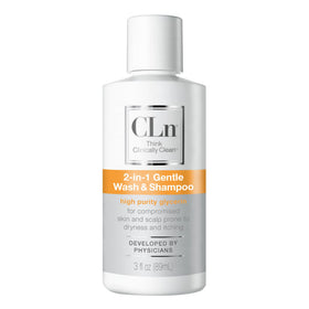 CLn front packaging showing 3 fl oz bottle and easy-grip cap for convenient travel