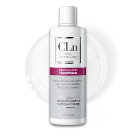 CLn handwash front bottle view highlighting clinical packaging and gentle formula benefit