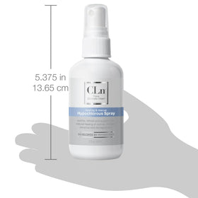 CLn bottle on bathroom counter suggesting daily gentle cleansing