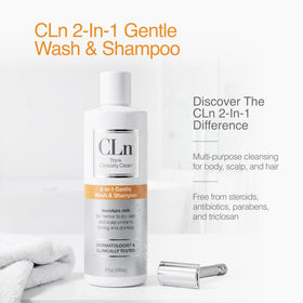 CLn ingredient panel close-up highlighting physician-developed formula