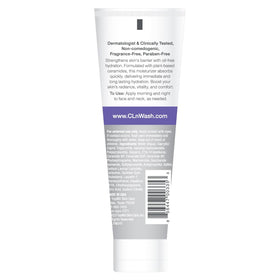 CLn moisturizer texture close-up showing lightweight cream for fast absorption benefit