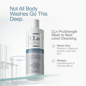 CLn ProStrength gel texture close-up showing exfoliating consistency