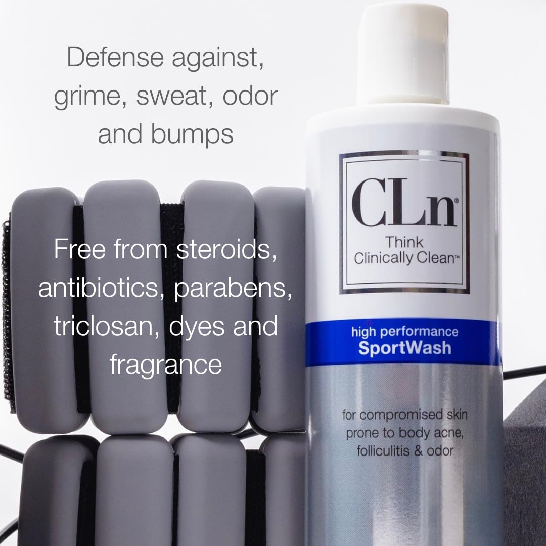 CLn SportWash applied to feet demonstrating foot odor control