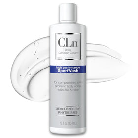 CLn SportWash front bottle showing label benefit for athletes