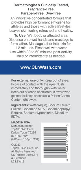 CLn SportWash pump close-up showing easy dispensing and control