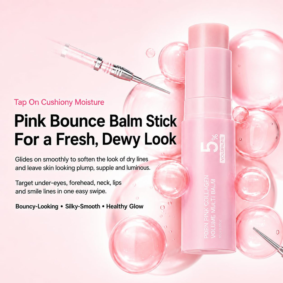 CLNXMT close-up texture of balm melting for hydrated finish