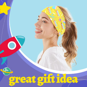 clothmile headband in use while running demonstrating secure non-slip fit
