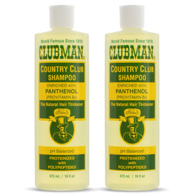 Clubman front packaging showing bottle and clean design benefit clarity