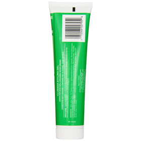 Clubman Pinaud gel next to ruler showing 3.75 oz size for travel-friendly use