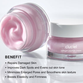 cluciel jar beside sunscreen illustrating daytime layering compatibility benefit